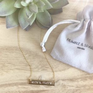 A Humble & Spark custom engraved necklace
