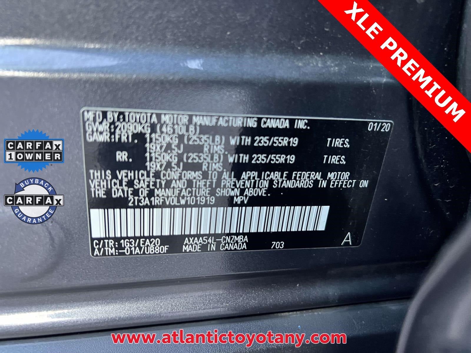 2020 Toyota RAV4 XLE Premium