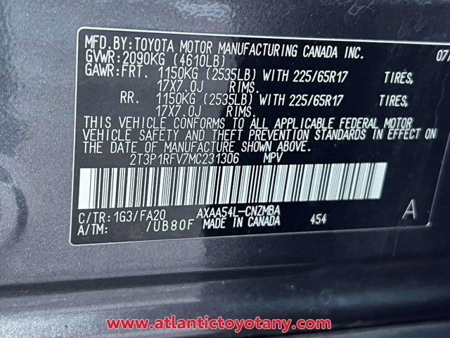 2021 Toyota RAV4 XLE