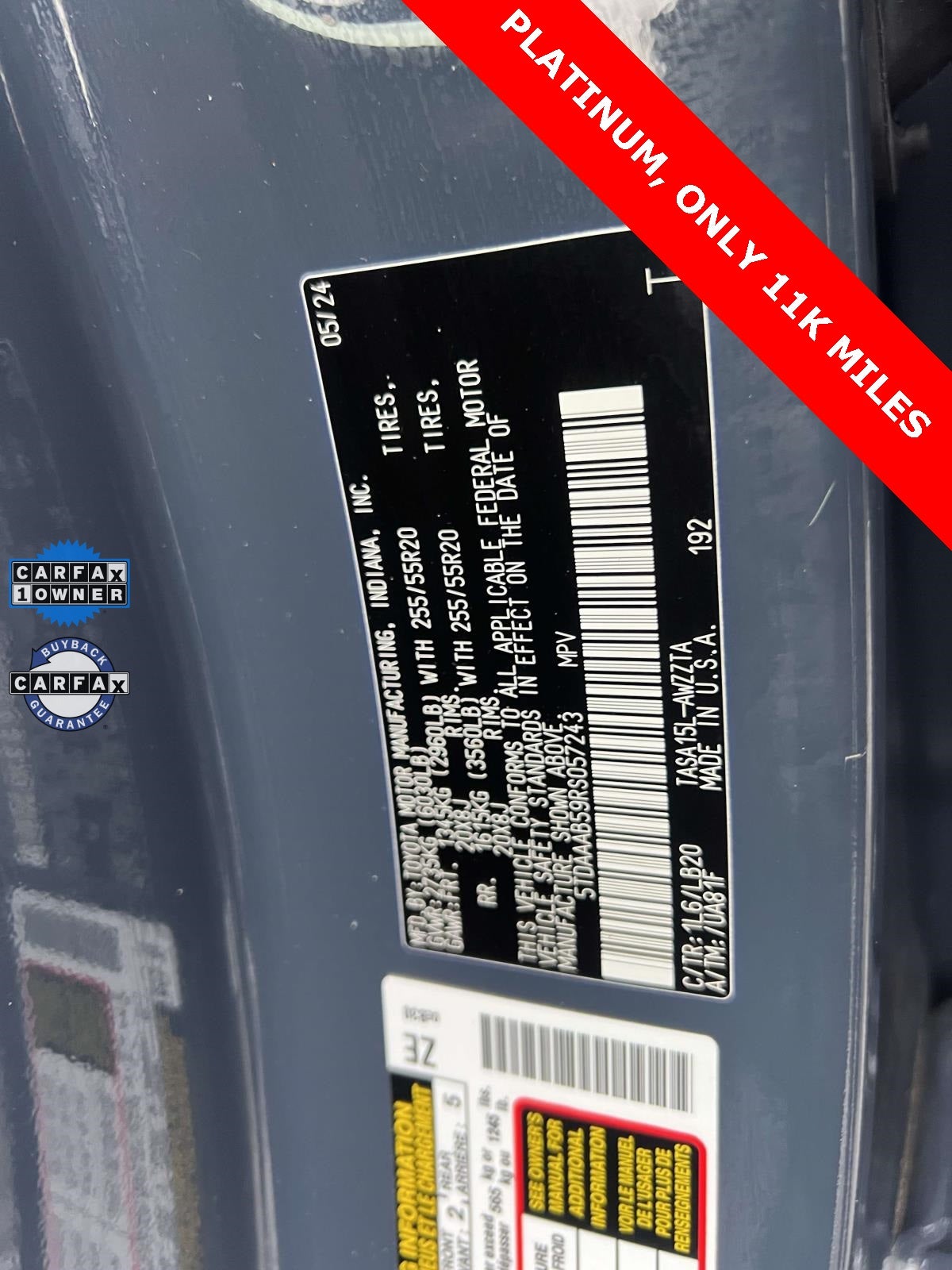 2024 Toyota Grand Highlander Platinum