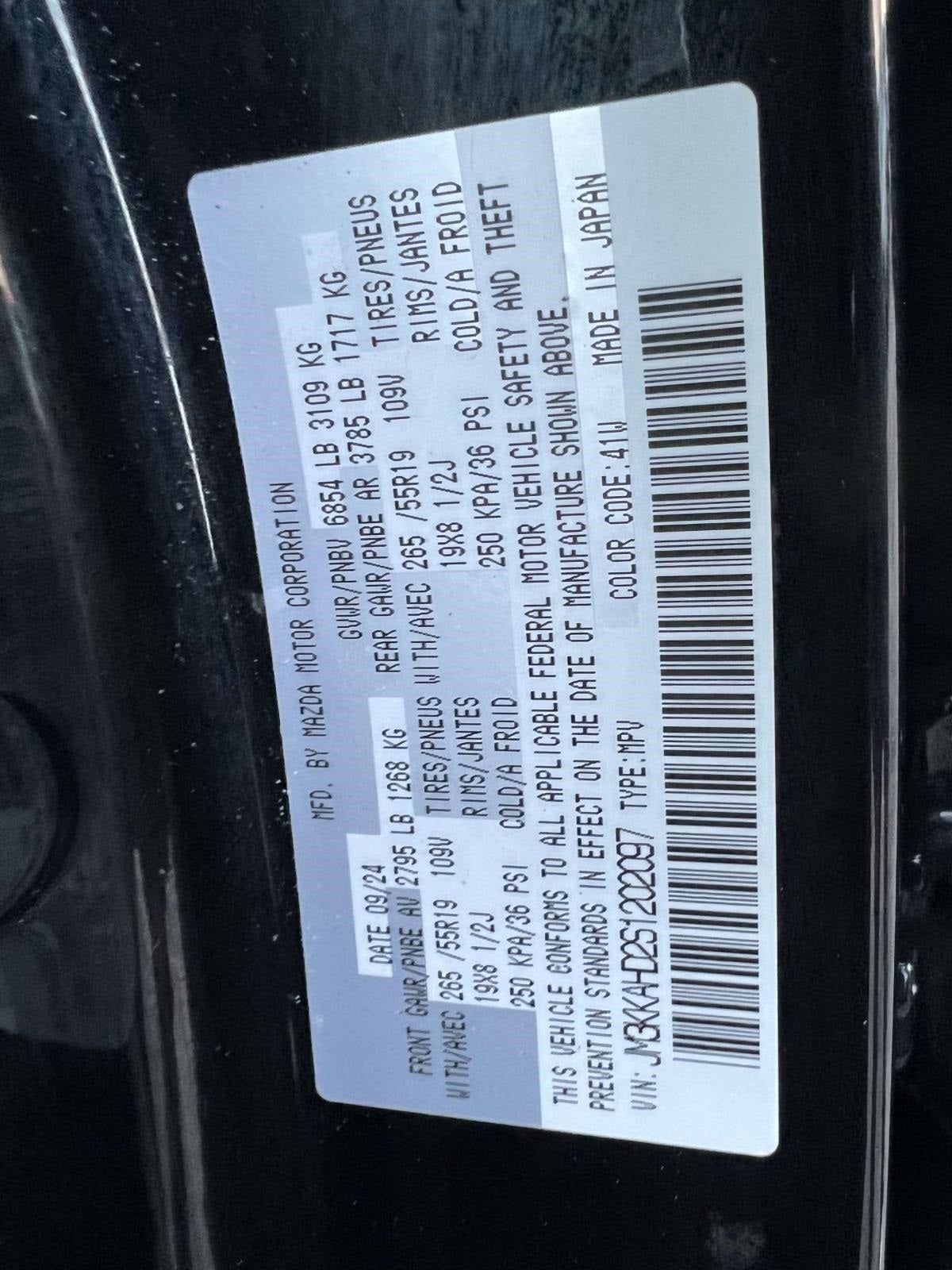 2025 Mazda Mazda CX-90 Select Package