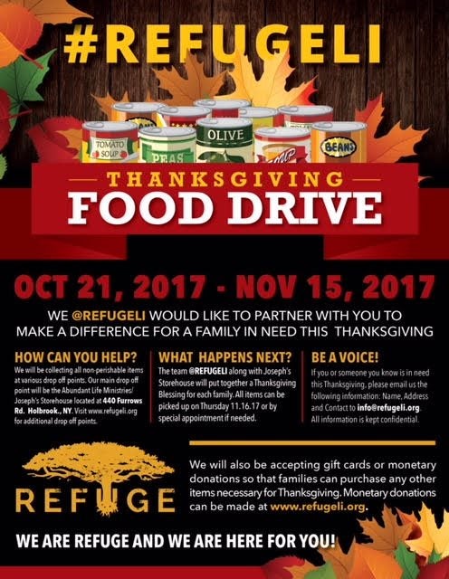 Refugeli Thanksgiving Food Drive