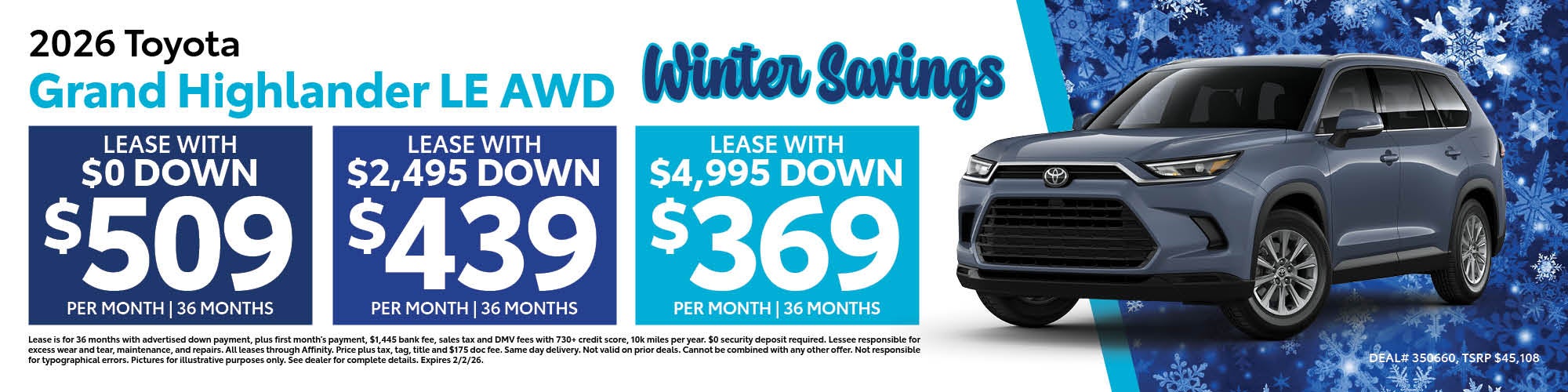2026 Toyota Grand Highlander LE AWD